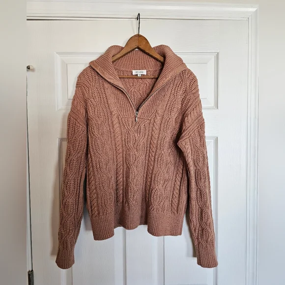 Haven Well Within Cable Knit Half-Zip Sweater - Picture 5 of 8